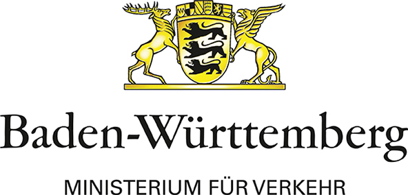 Zu sehen ist das Logo des Ministeriums für Verkehr Baden-Württemberg