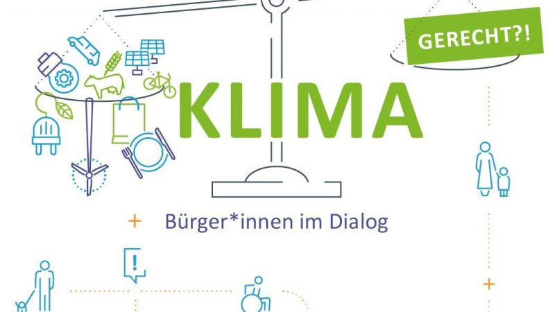 Logo Klimagerecht?! Dialog für Bürger*innen
