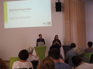 Tamara Schneider und Johannes Ulbrich für die Landeszentrale für politische Bildung mit dem Projekt "Läuft bei dir!"